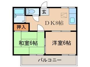 ビュ－ラＫＳの物件間取画像